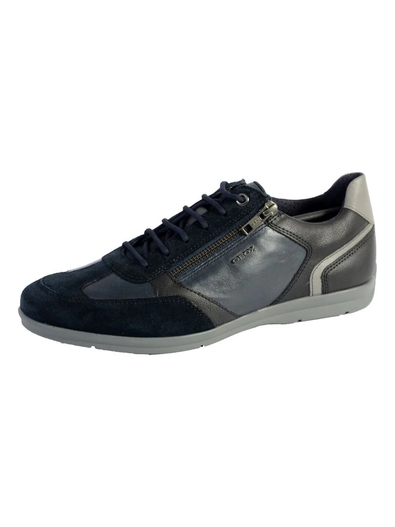 Basket Geox U Adrien C Suede Bleu