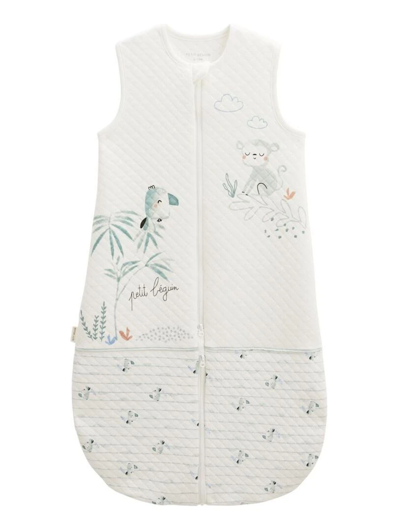 Turbulette d'été en coton matelassé avec jambes séparables Kimi Ecru