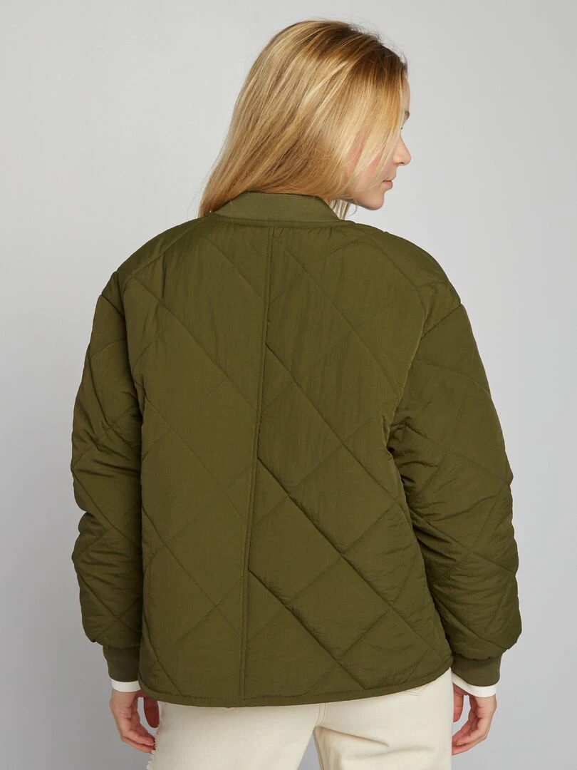 Blouson matelassé   Kaki
