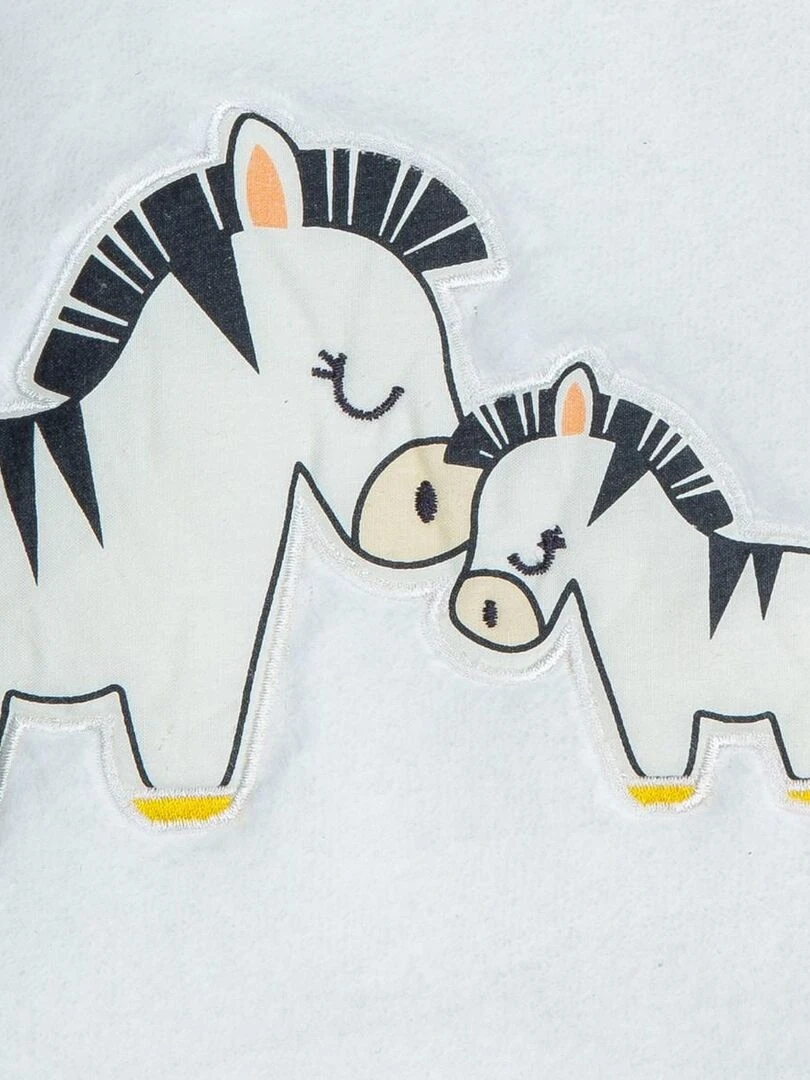 Couverture en velours blanc   SAUTHON   Blanc