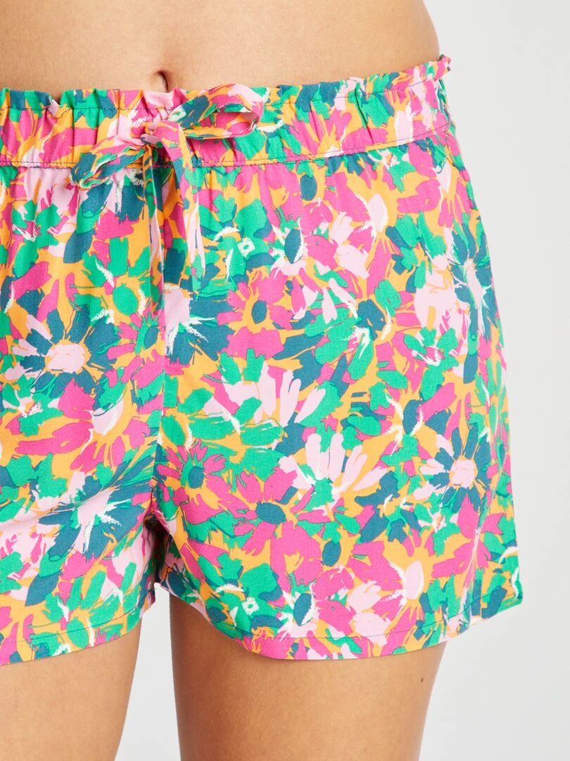 Short de pyjama fluide Orange