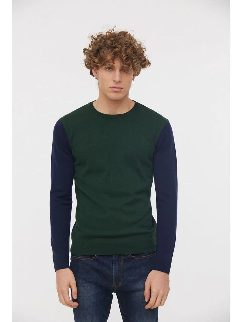 Lee Cooper   Pull manches longues polyester regular CARAIS   Vert