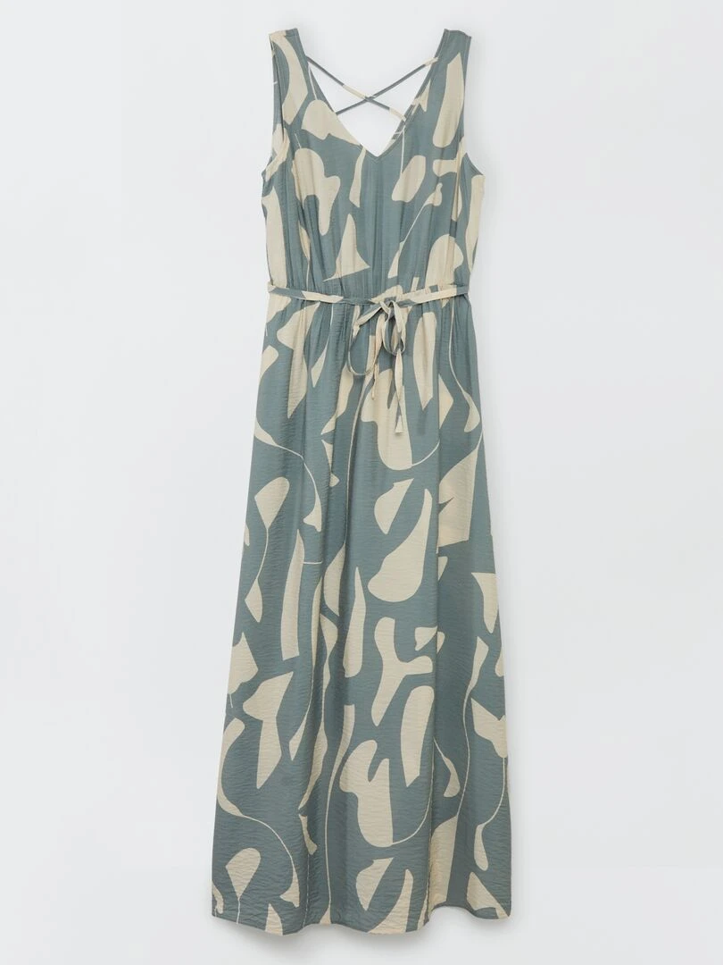 Robe longue 'JDY' Beige/vert