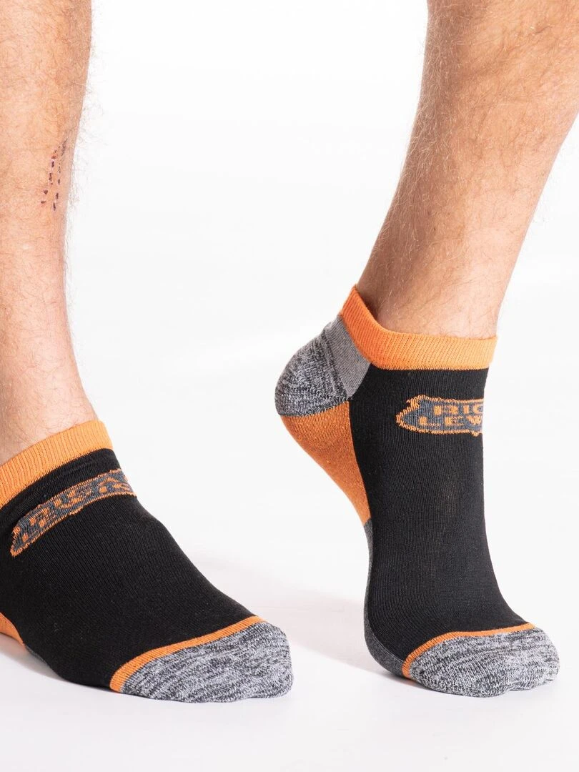 Chaussettes de travail basses renforcées lot de 3 SOCKSN 'Rica Lewis' Noir