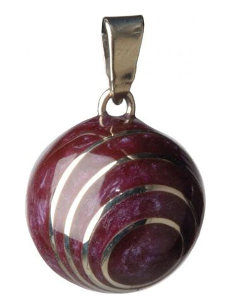 Bola de grossesse Collier Spirale aubergine Violet