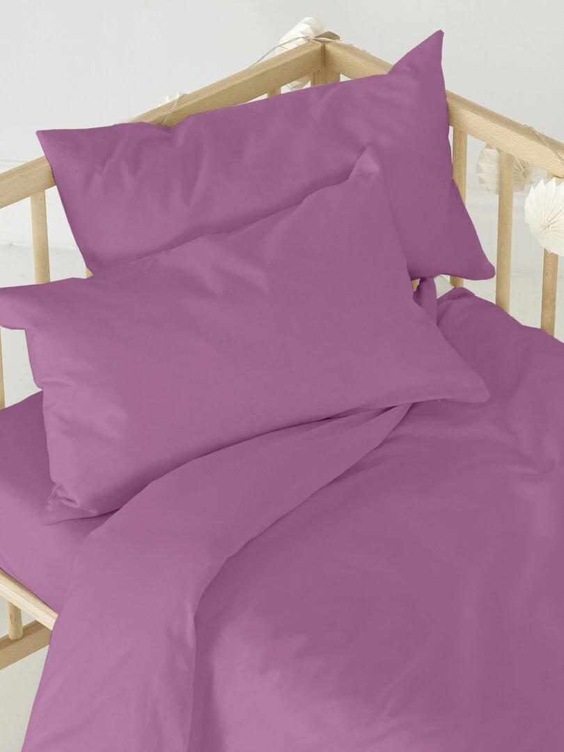 Drap housse Basic Berceau "Happyfriday"   Violet
