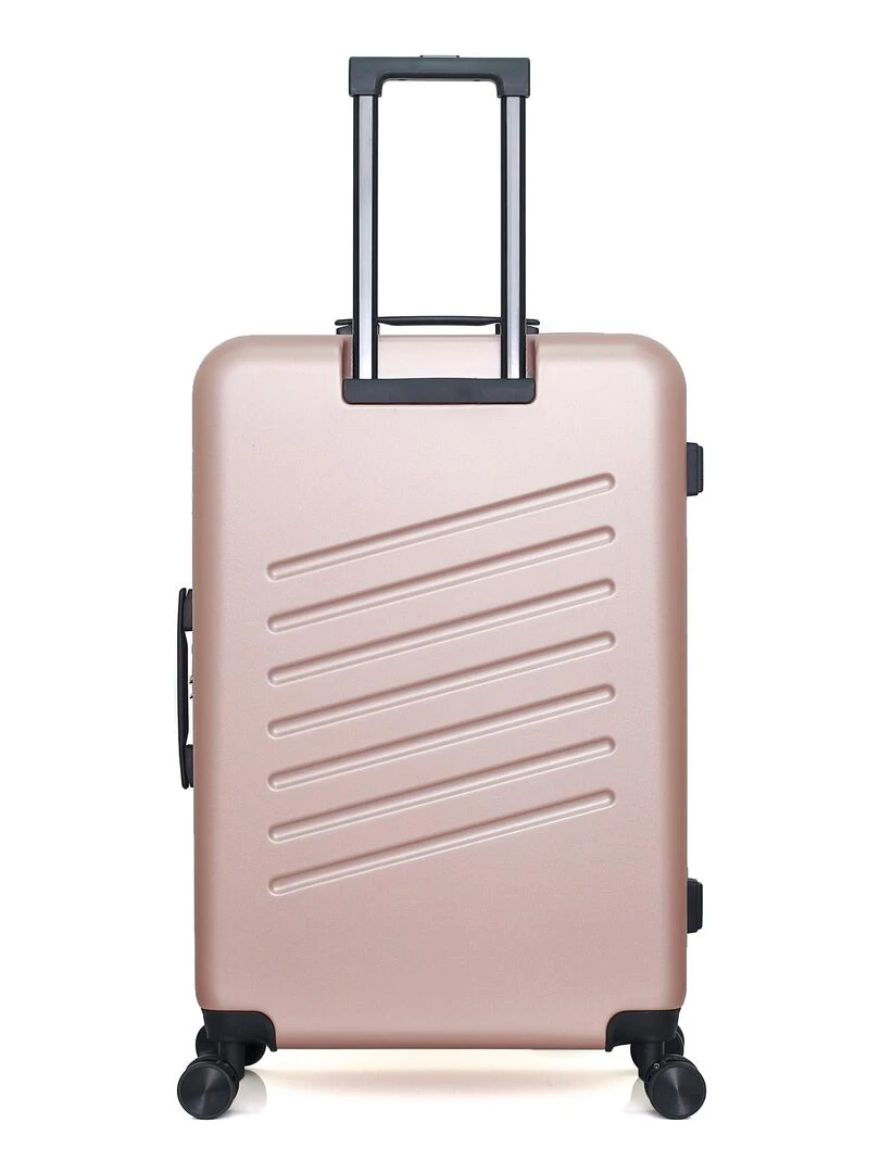 SWISS KOPPER   VALISE GRAND FORMAT ABS ZURICH 4 ROUES 75 CM   Rose