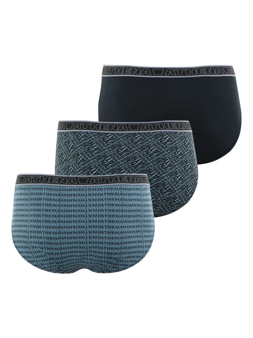 Lot de 3 slips homme Tonic   Gris foncé