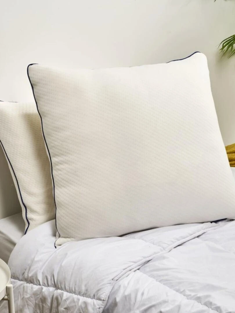 Bleu Câlin Oreiller mémoire de forme mixte premium Blanc