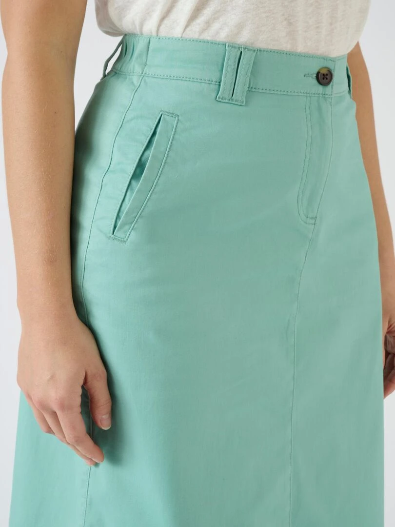 Jupe chino Damart Vert anis