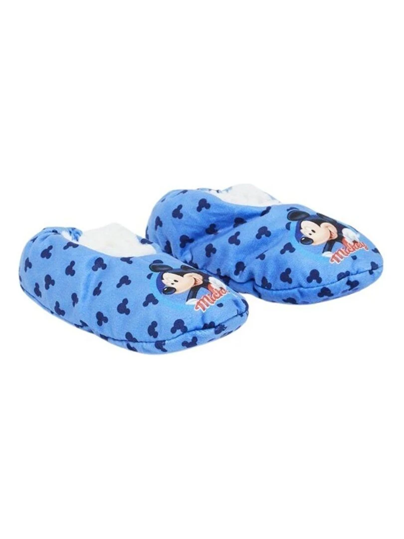 Disney Chausson garçon imprimé Mickey Bleu
