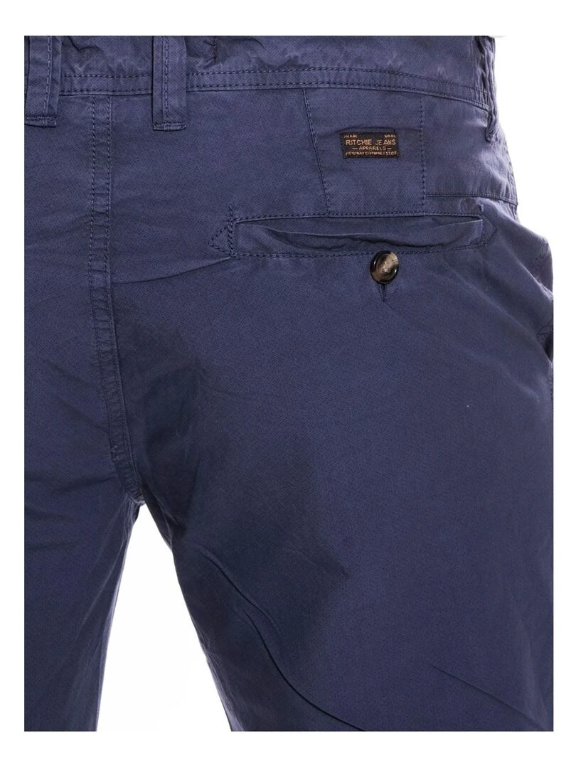 BERMUDA CHINO BELMON   Bleu