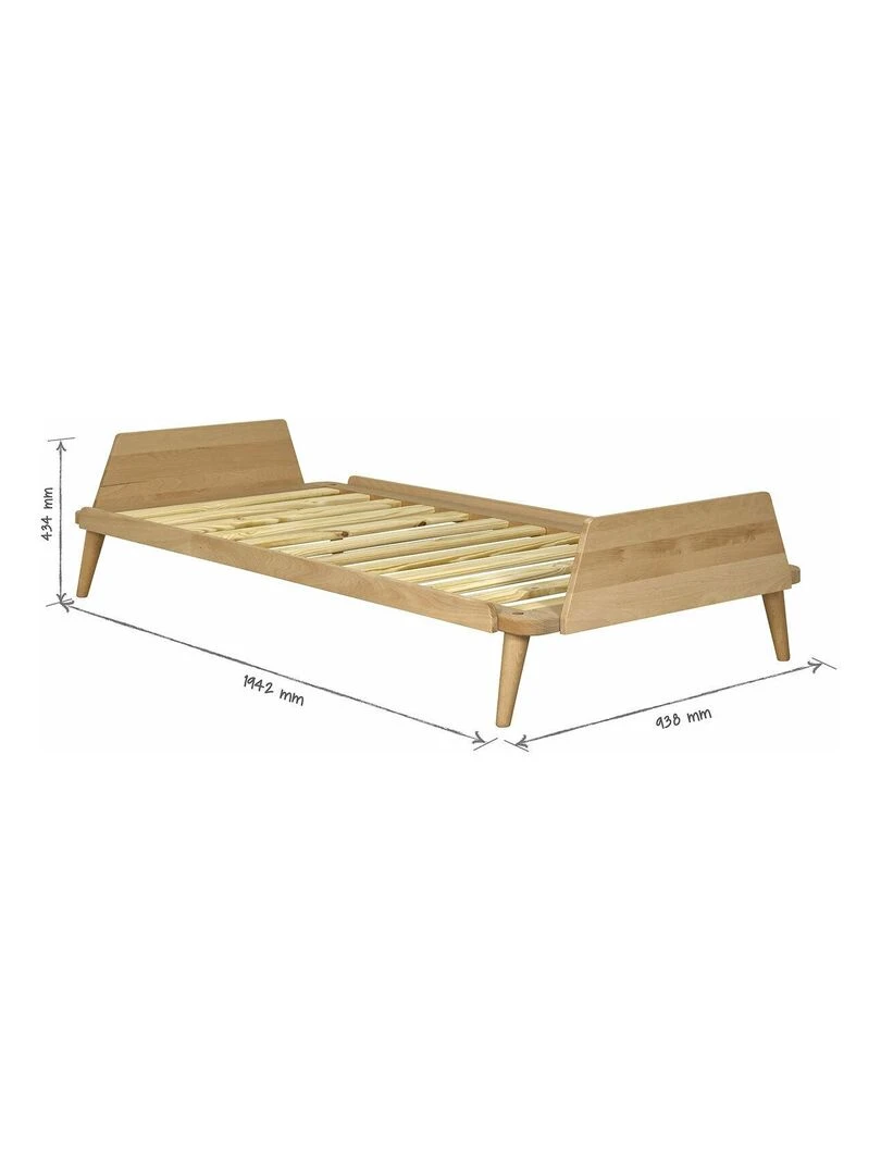 Pack lit avec matelas    AKITEN RETAIL   Marron