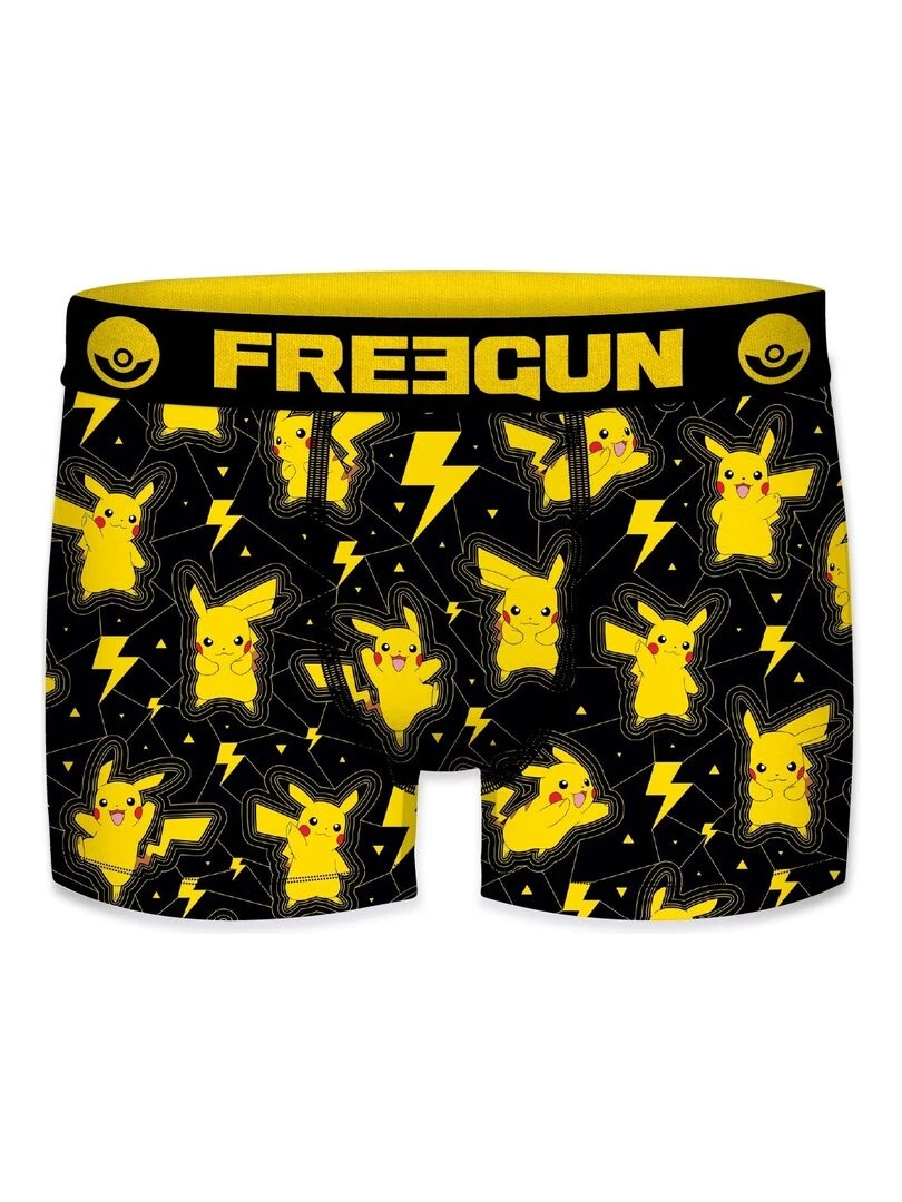 Lot de 3 boxers garçon Pokémon Freegun   Jaune