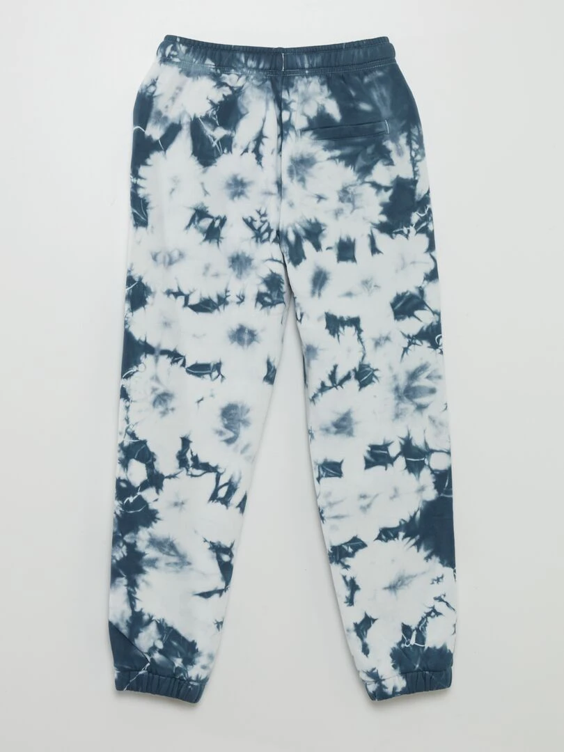Jogging en molleton tie and dye Bleu