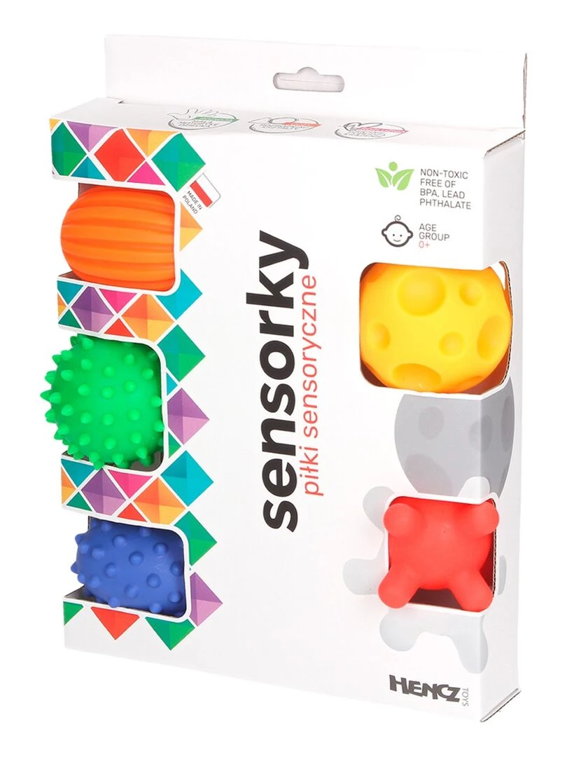 Coffret de 5 balles bébé éveil sensoriel Multicolore