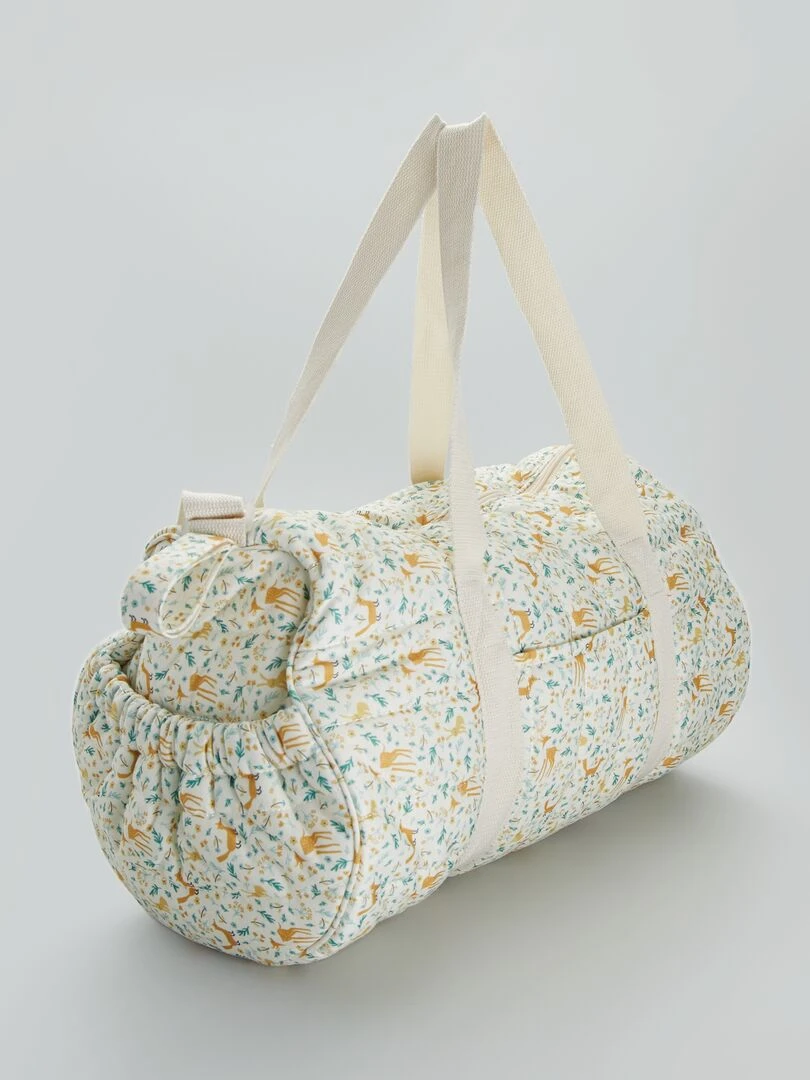 Sac à langer + attache poussette   Beige