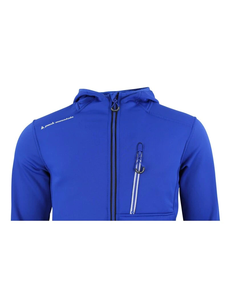 Blouson polarshell homme CAMPO   PEAK MOUNTAIN   Bleu