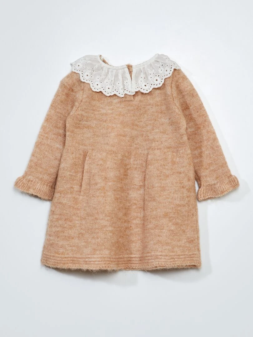 Pull rayé en col châle   rayé bleu