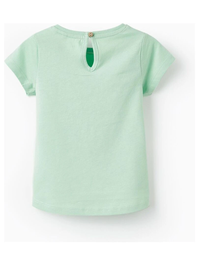 T shirt à manches courtes pour bébé fille 'You Can Do Big Things' manches courtes  THE WAVE TRIBE   Vert clair