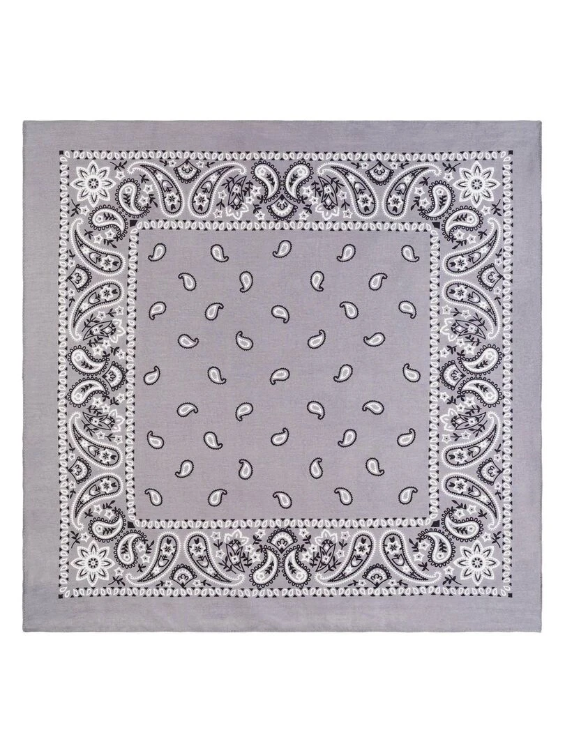 Bandana Coton U.S Premium   Gris clair