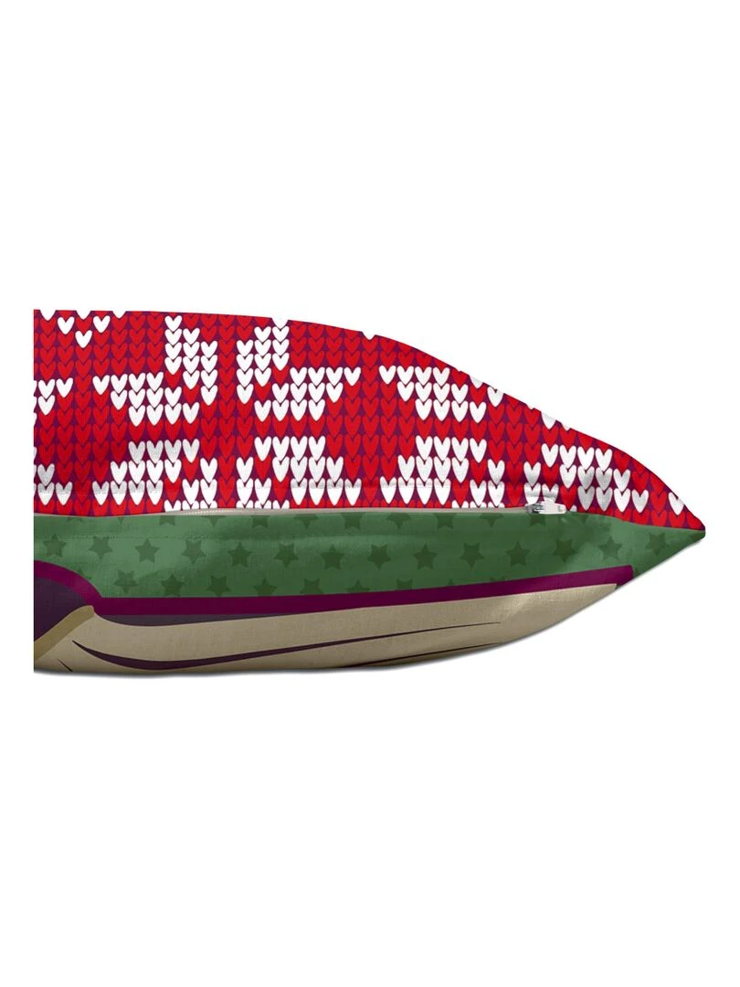 Housse de coussin Merry christmas "Happyfriday"   Blanc