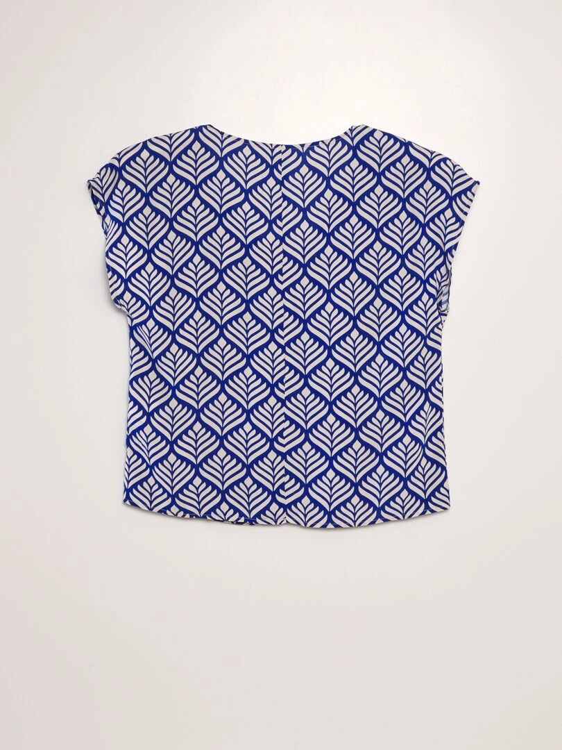 Blouse 'JDY' à col V   Bleu
