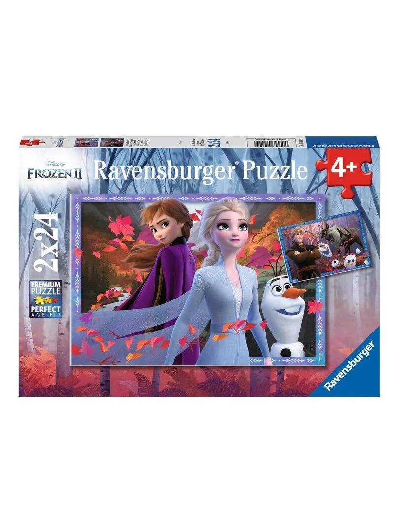 Puzzles 2x24 p Vers des contrées glacées / Disney La Reine des Neiges 2 N/A