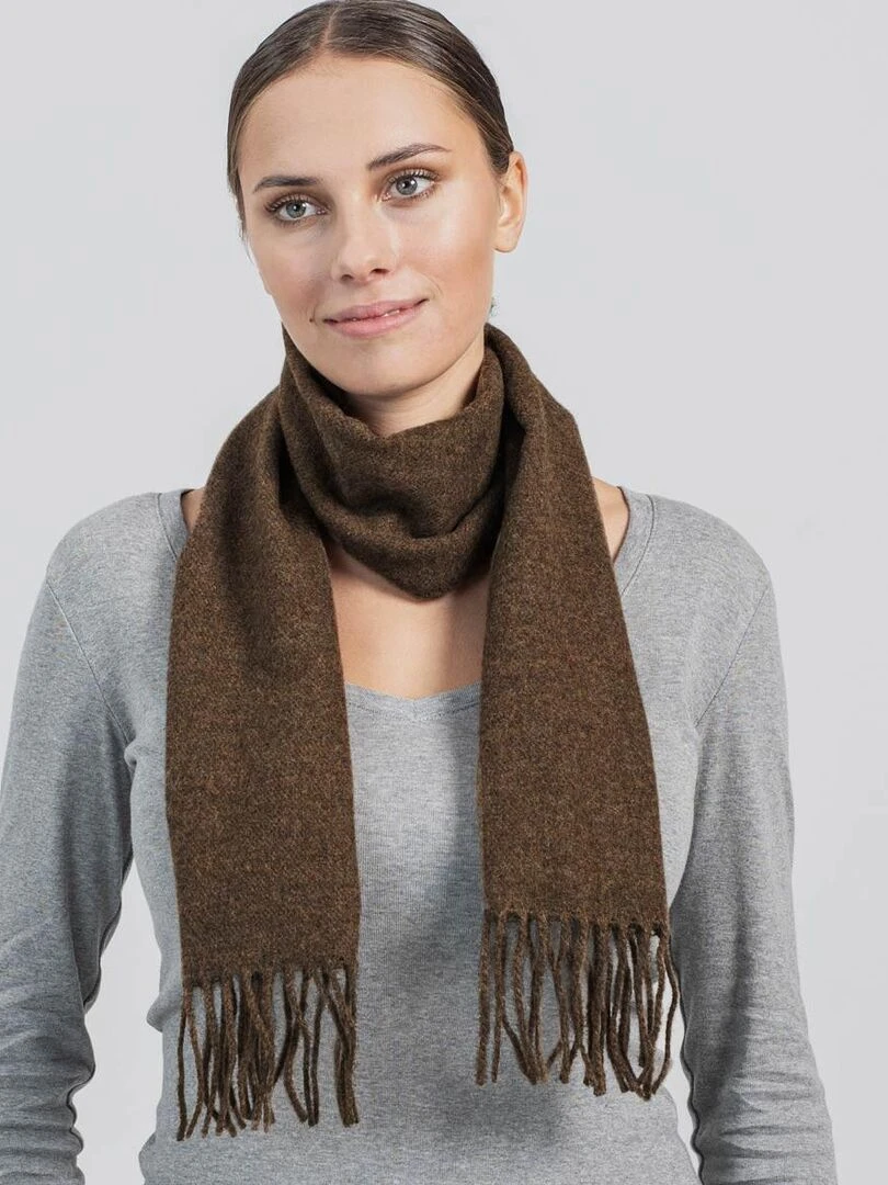 Echarpe Fely Fabriqué en France Marron tabac