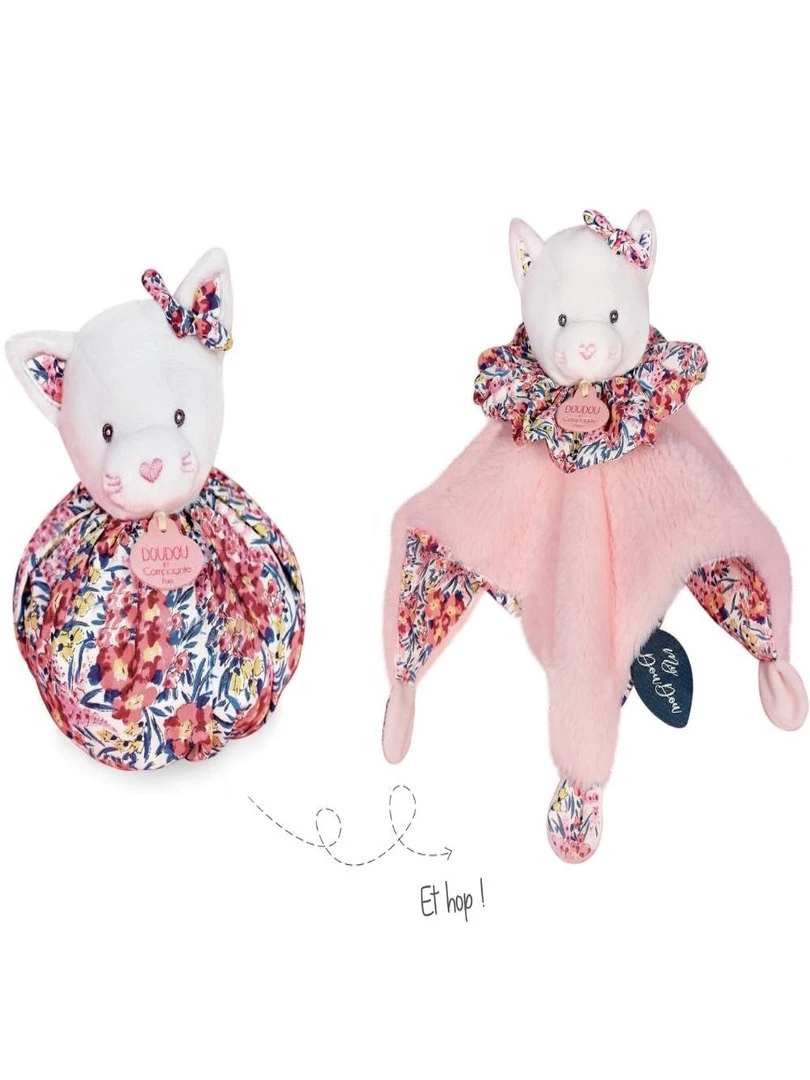Doudou boule 3 en 1 Chat Les petits futés N/A