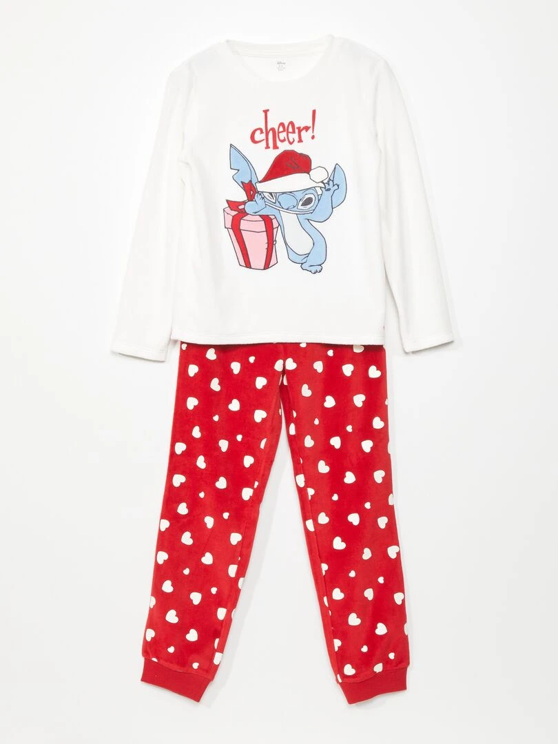 Ensemble pyjama 'Lilo & Stitch' 2 pièces Rouge/blanc