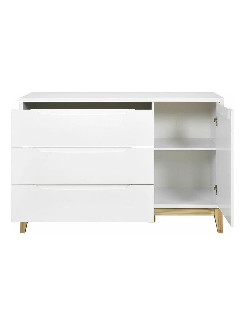Commode Yoona   AKITEN RETAIL   Blanc Marron