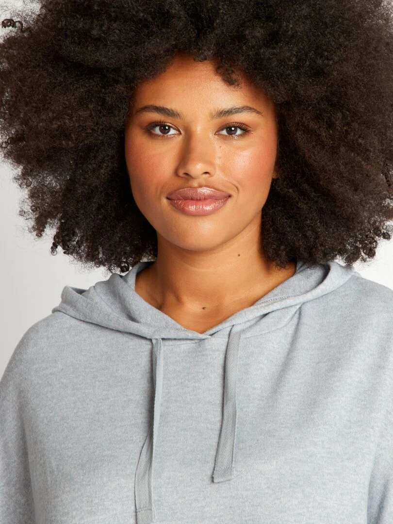 Haut de pyjama maille douce   Sweat   Bleu/gris