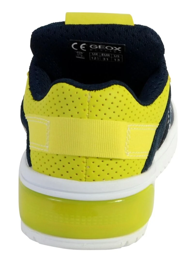 Basket Geox J Xled B.B   MESH + GEOBUCK   Bleu