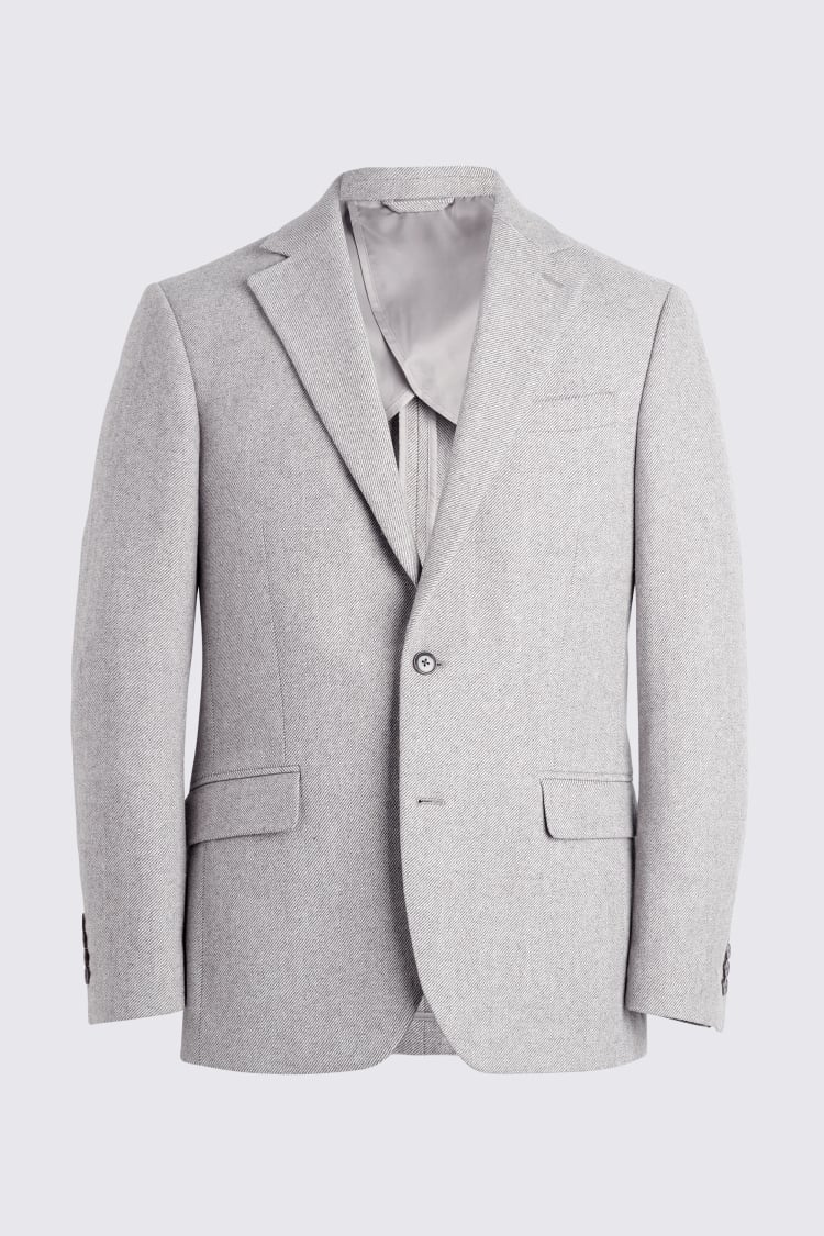 Regular Fit Taupe Twill Jacket   Buy Online at Moss