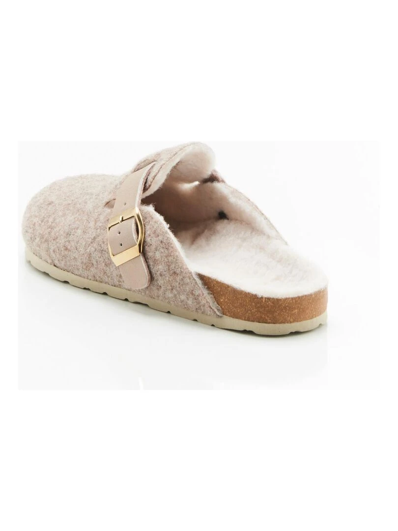 Mules sabots fourrées Thermolactyl   Damart   Taupe