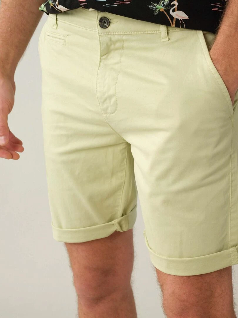 Bermuda pour homme avec poche à l'italienne 'Deeluxe'   Vert anis