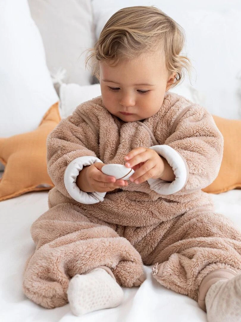 Bemini Nid d'ange BISIDE ouatiné Pady jersey et jersey   Gris foncé