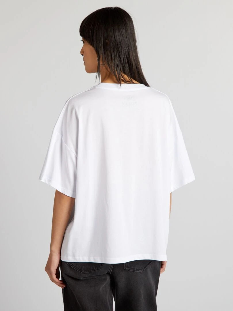 T shirt en coton 'Emily in Paris'   blanc