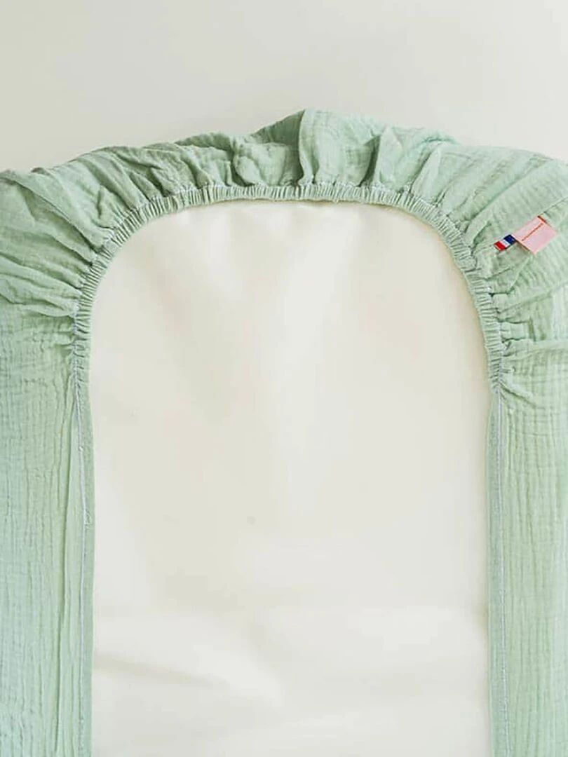Housse de Matelas à Langer en Coton Bio Vert   Vert