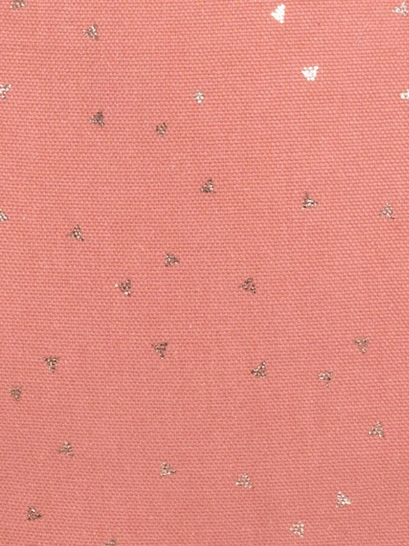 Coussin étoile à motifs métallisés   Rouge cerise