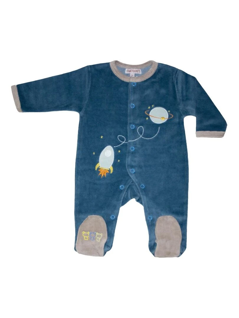 Pyjama "MA FUSEE" LES CHATOUNETS Bleu