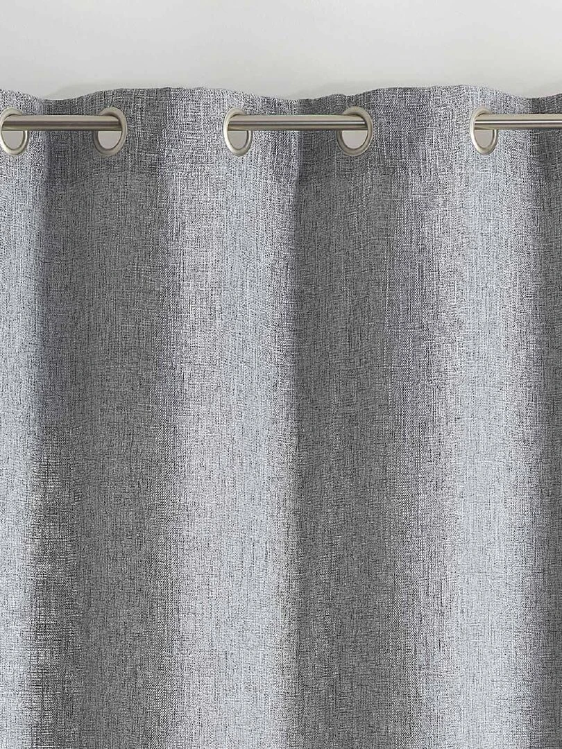 Rideau tamisant Effet tissé Gris clair