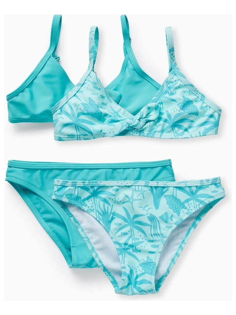 2 Maillots de bain pour Fille 'Coraux Marins' EXPLORING AUSTRALIA Vert clair