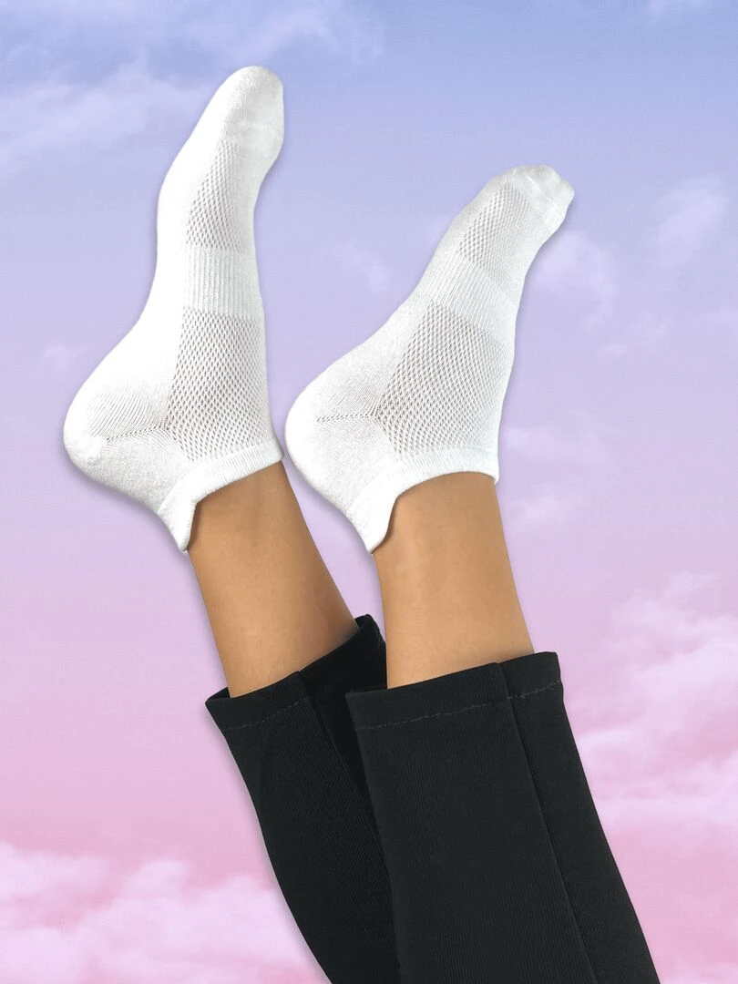 Socquettes En Coton SockUp 35 43 Blanc