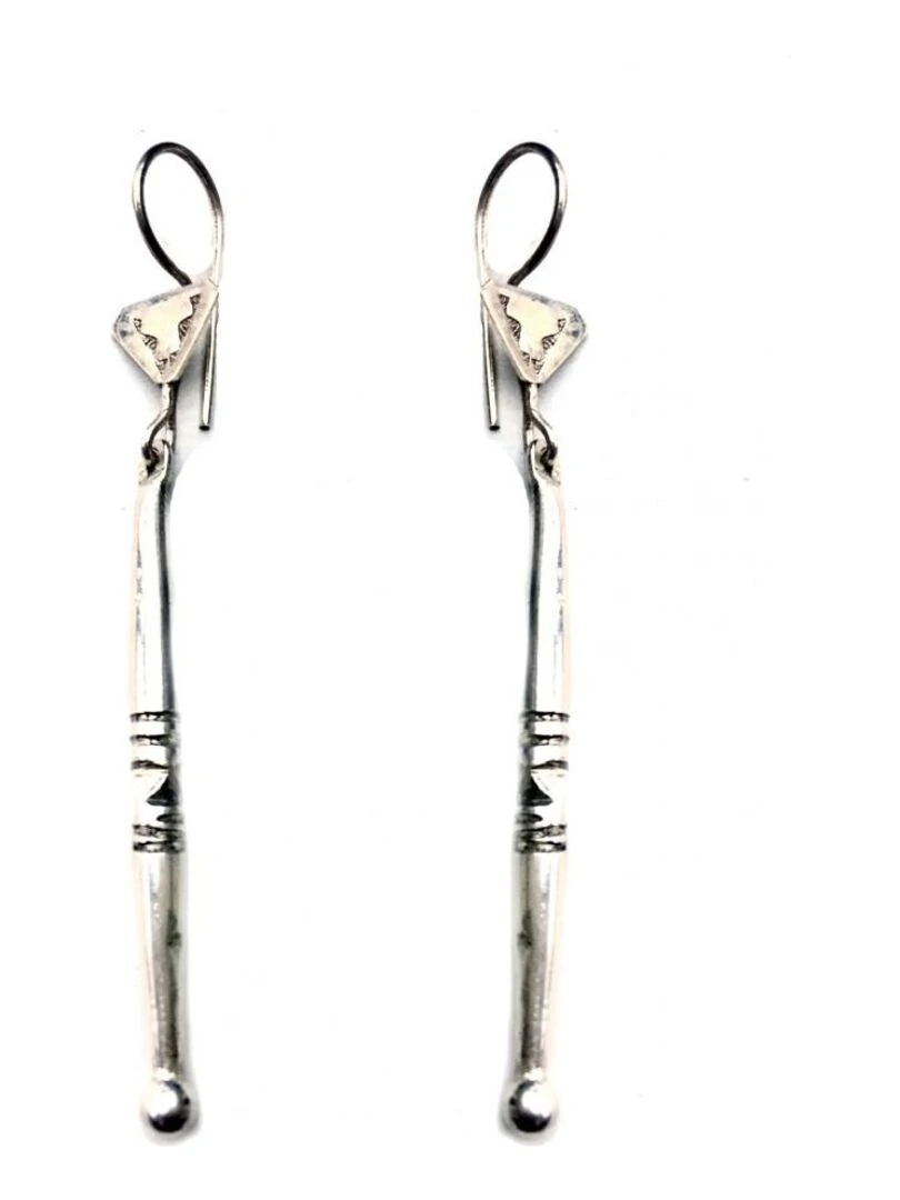 Longues boucles d'oreilles touareg Bijoucolor Argent