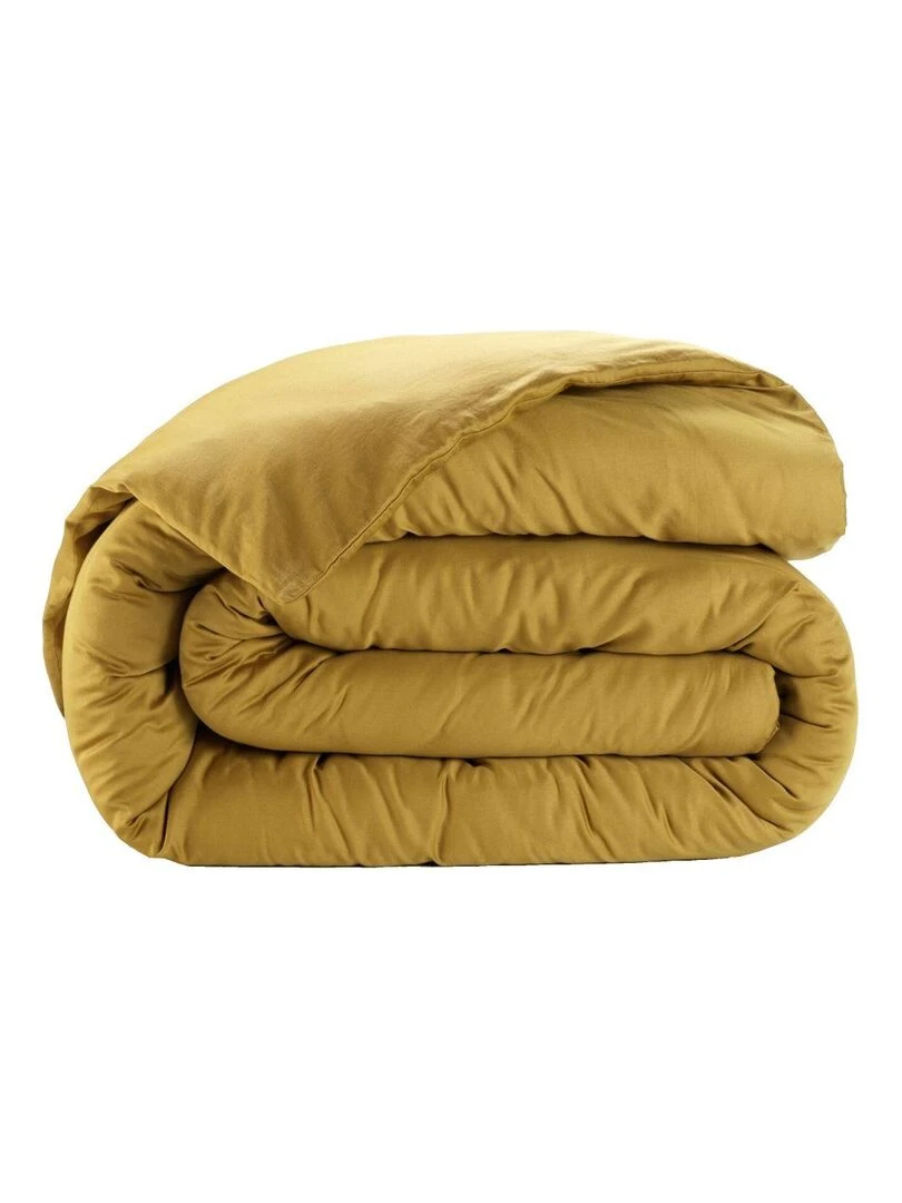 Housse de couette Satin de Coton   Jaune