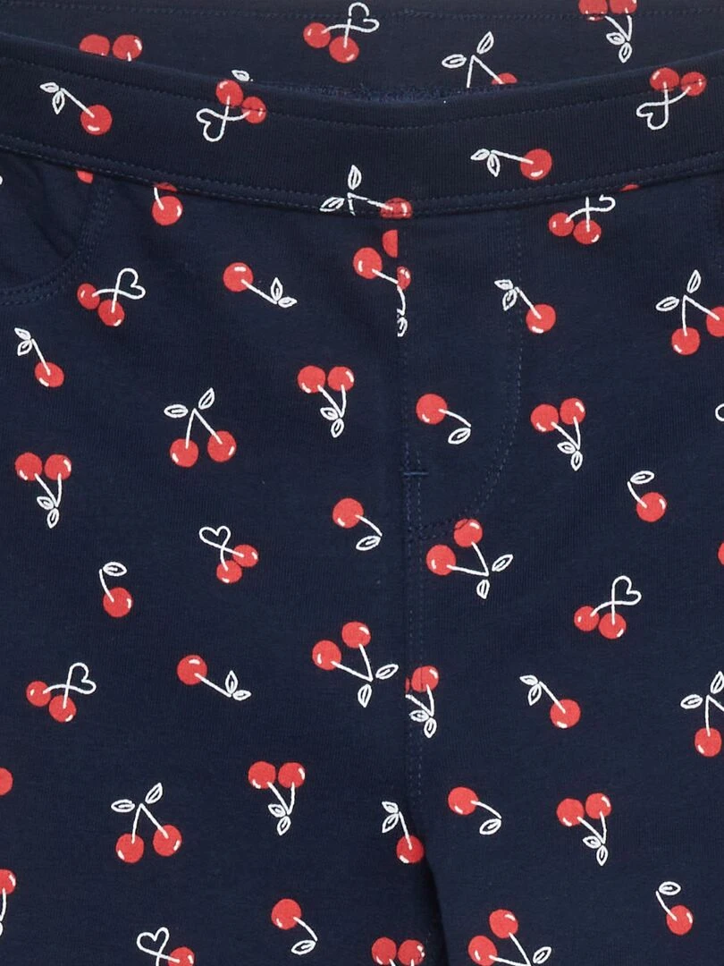 Jegging en maille imprimée   Bleu