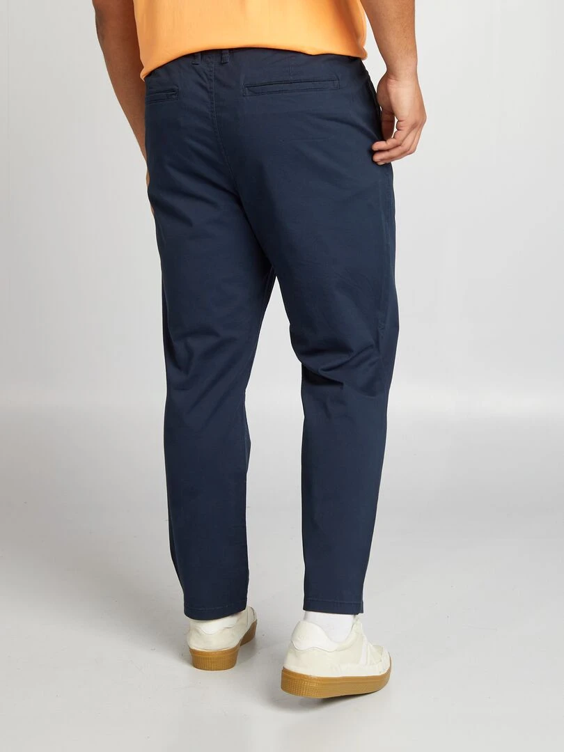 Pantalon chino droit   L30   bleu marine