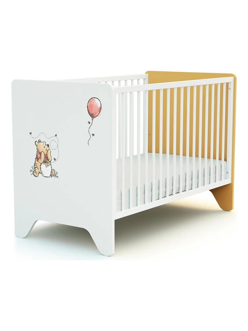 AT4 Lit bébé DISNEY Exploring Winnie en bois Jaune